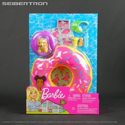 Barbie Outdoor Furniture Set Donut Floatie Puppy Accessories Mattel 2020 New 887961690606 Barbie Outdoor Furniture Set Donut, Barbie Outdoor Furniture