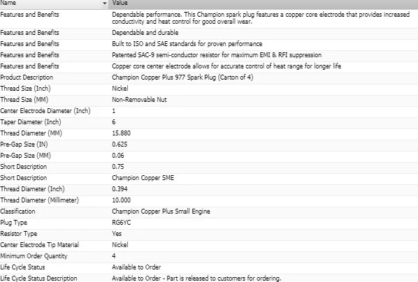 Paquete de 8 bujías de cobre Champion para Ferrari F355 F1 1998 V8-3,5 L Foto 3 de 4