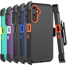 For Samsung Galaxy A14 5G Shockproof Case Rugged Hard Cover+Belt Clip Holster