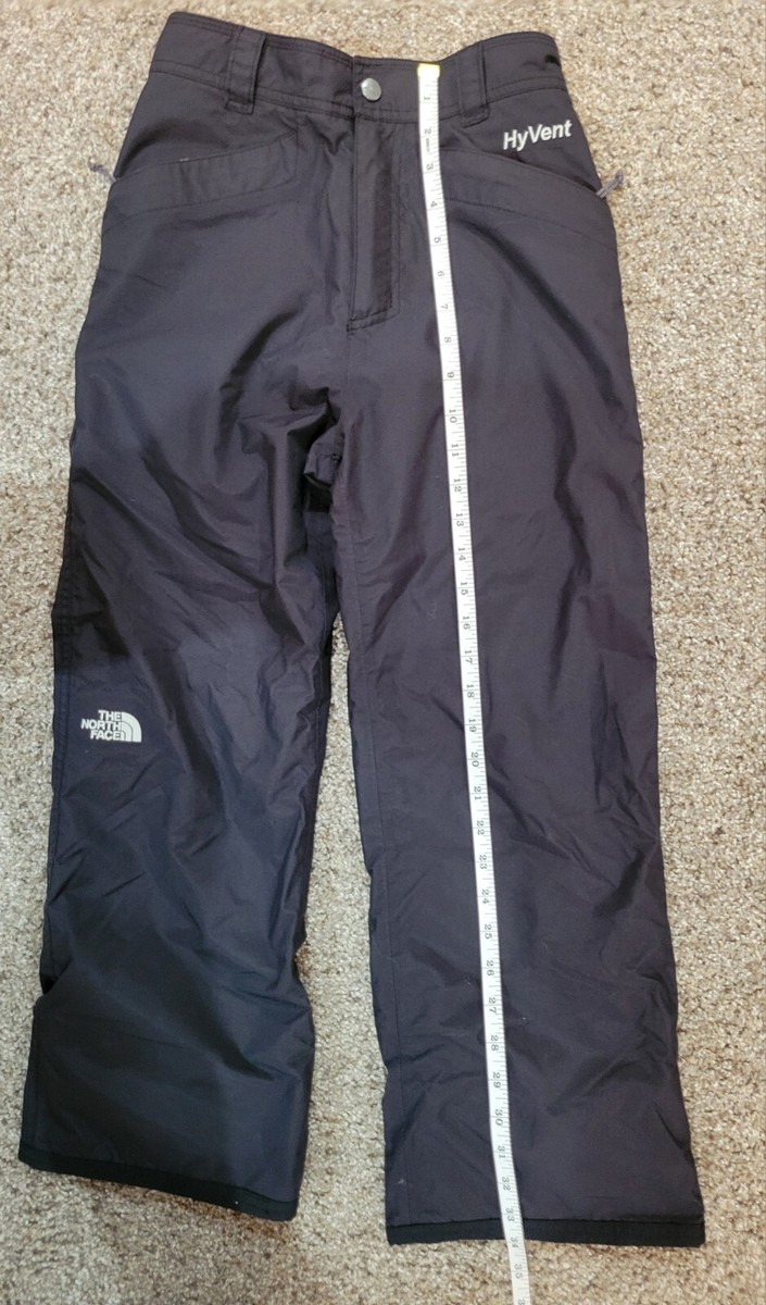 Youth/Junior Black North Face HyVent Snow Pants Size Medium | eBay