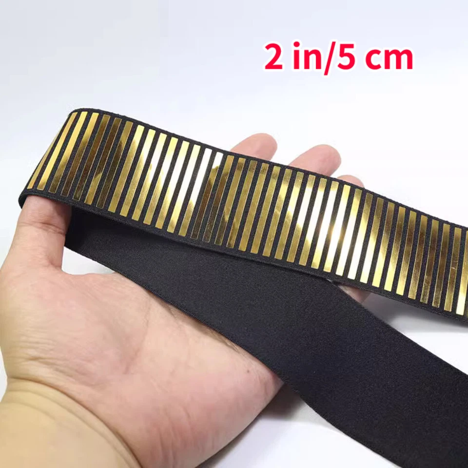 Olografici Fascia Elastica Bordura Nastro Sbieco Corda Ampio Cucito Fai Lucido - Immagine 2 di 4