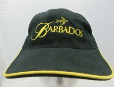 Barbados baseball cap hat adjustable v black travel