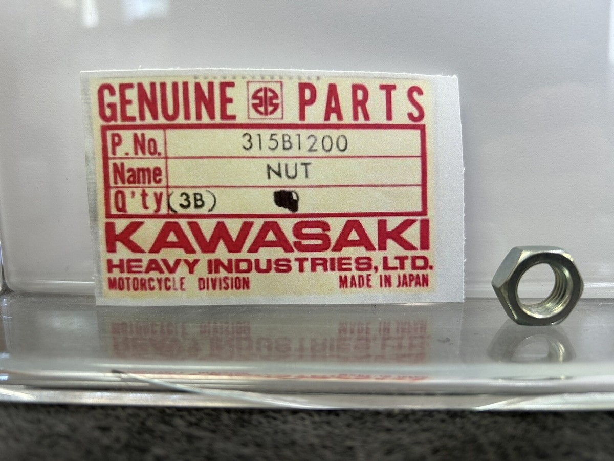 NEW NOS KAWASAKI OEM PART#315B1200 Hex Nut 12mm | eBay