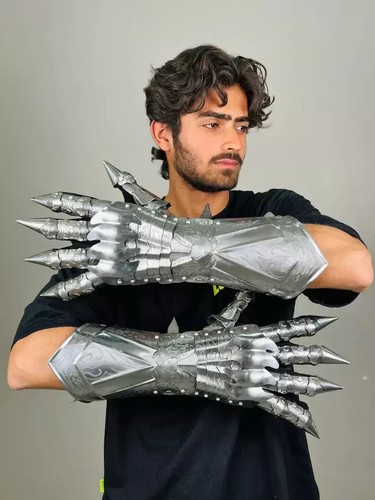 Nazgul Radierhandschuhe Set | Mittelalter Ritter Stulpen Handschuhe Paar | Bestes Geschenk - Bild 8 von 9