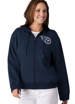 Tennessee Titans Official NFL G-III Womens Full-Zip Hoodie Navy Retail $59.99, S