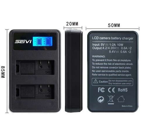 Battery Charger for Sanyo Xacti VPC-E1500,VPC-E1500TP,VPC-E1600TP Digital Camera - Picture 17 of 25