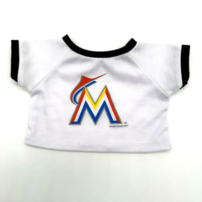 Build a Bear Rare MLB Miami Marlins Florida Baseball Shirt Teddy Clothes - READ