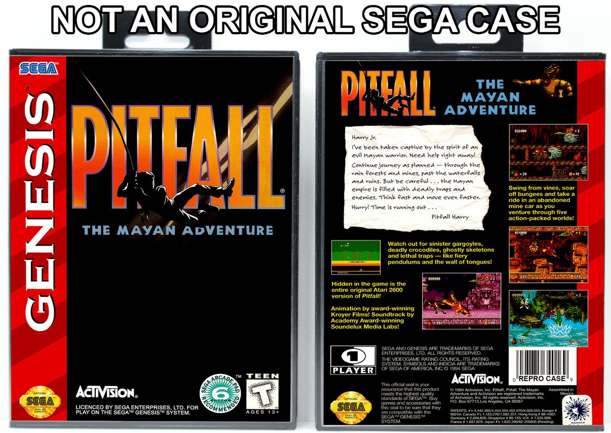 Pitfall: The Mayan Adventure (Sega Genesis, 1994) for sale Pitfall: The Mayan Adventure (Sega Genesis, 1994) for sale