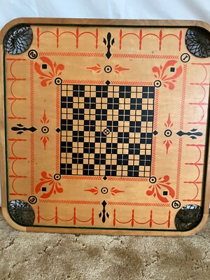 Antique - 2-Sided Carrom Game Board | eBay