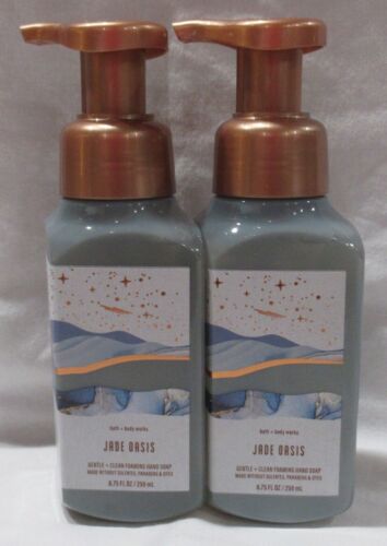 Bath & Body Works Gentle & Clean Foaming Hand Soap Set Lot of 2 JADE OASIS - Picture 1 of 4