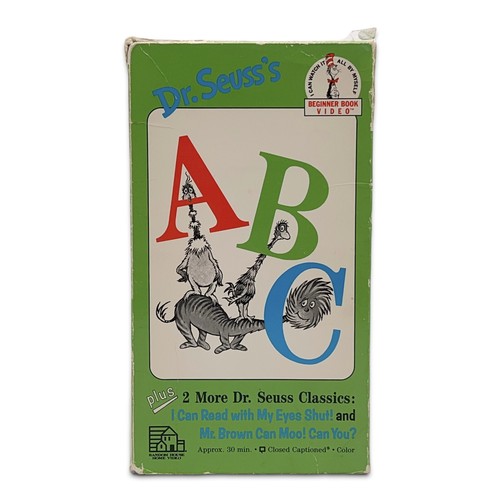 DR. SEUSS'S ABC Beginner Book Video VHS Tape MR. BROWN CAN MOO I Can