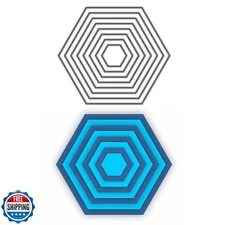 FAWENUCY Scrapbooking Die-Cuts, Layering Frame Metal Cutting Dies for Card Ma