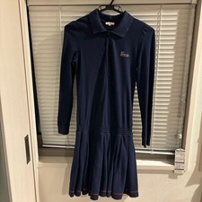 USED GUCCI NAVY POLO SHIRT STYLE LONG-SLEEVED DRESS GOOD