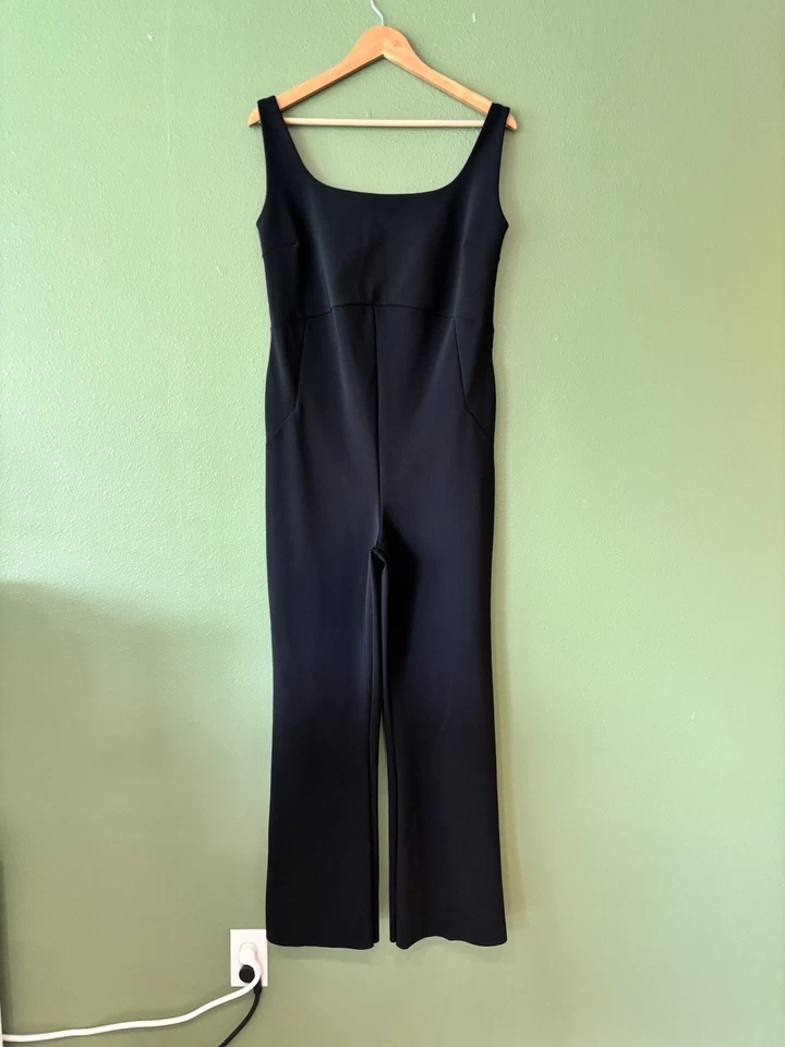 Mono Chiara Boni la Petite Robe Negro Lujo Acampanado Talla Grande Foto 3 de 4