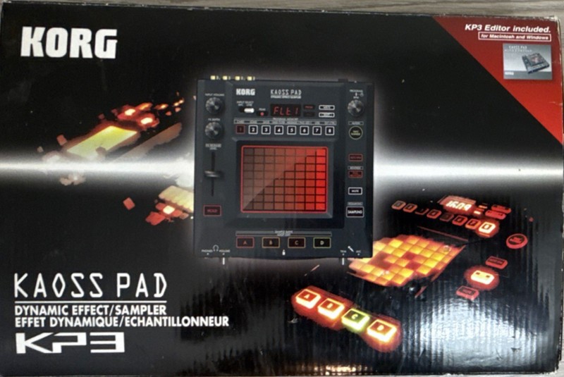 Korg Kaoss Pad KP3 Dynamic Effects Sampler NIB, Pad Triggers, Built-in Effects