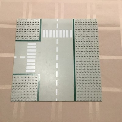 4 LEGO Gray Road Base Plate 32x32 8 Stud Straight Street Crosswalk 610px1 Vtg