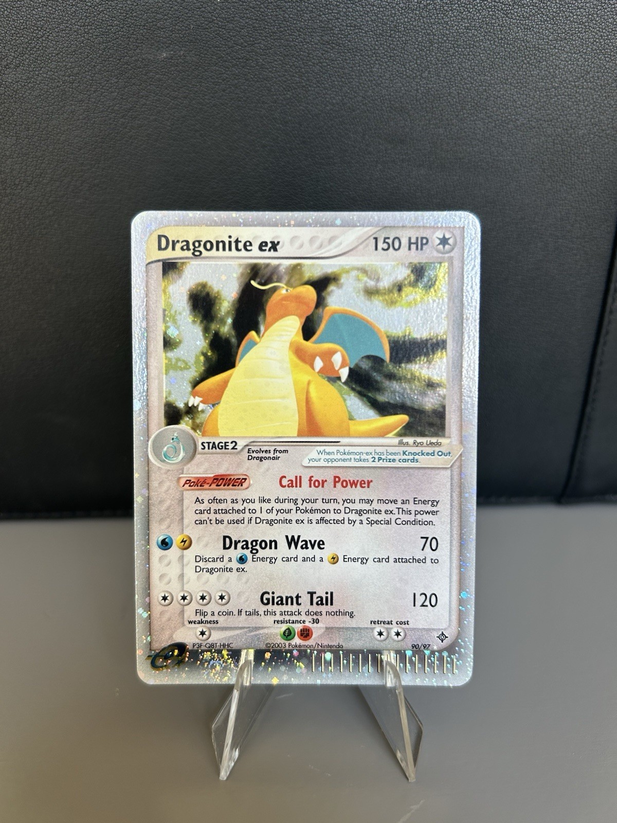 Pokémon TCG Dragonite EX Dragon 90/97 Holo Rare Card NM Swirl🌀