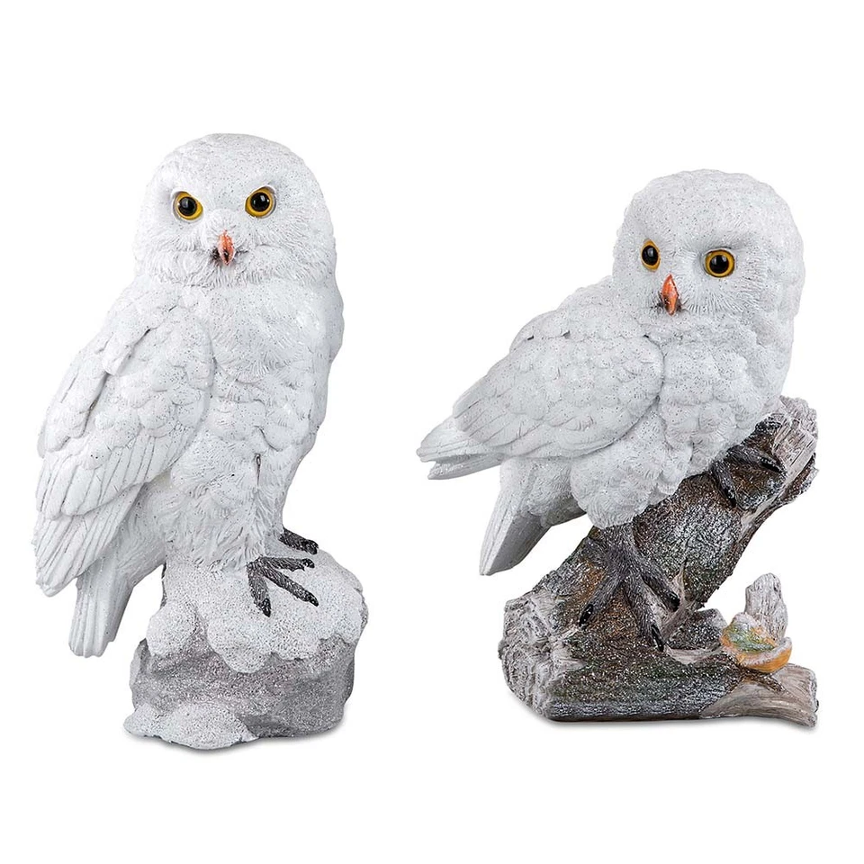 Eule weiß 23 o. 25 cm Winterzeit Dekofigur Vogel formano 778932 Weihnachtsdeko