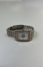 Brighton Diamond Bar Silver Plated Crystal W40672 Ladies Dress Watch 103.5g