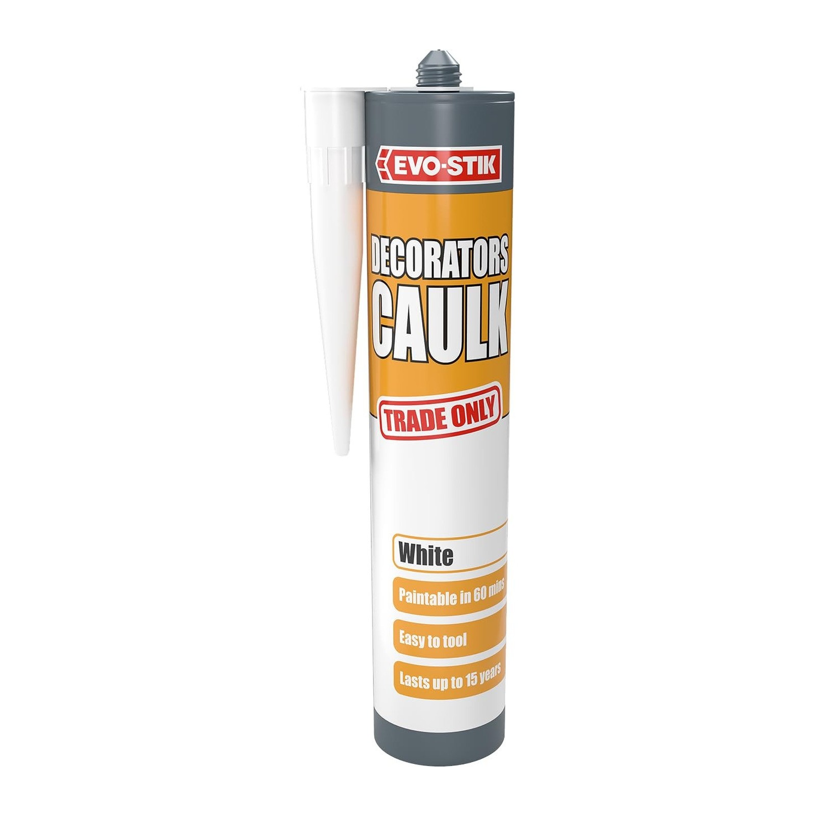 EVO-STIK Decorators Caulk White 280ml Flexible Gap Filler for Windows Doors - Image 7