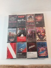 80s 90's Rock Metal Cassette Tapes Lot: Van Halen, Motley Crue, Dio, Dokken etc