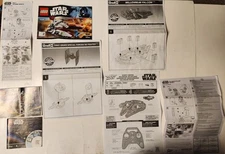 3 Legos Star Wars Instruction Manuals-75182 75193 75264 Plus 5 Misc. Manuals