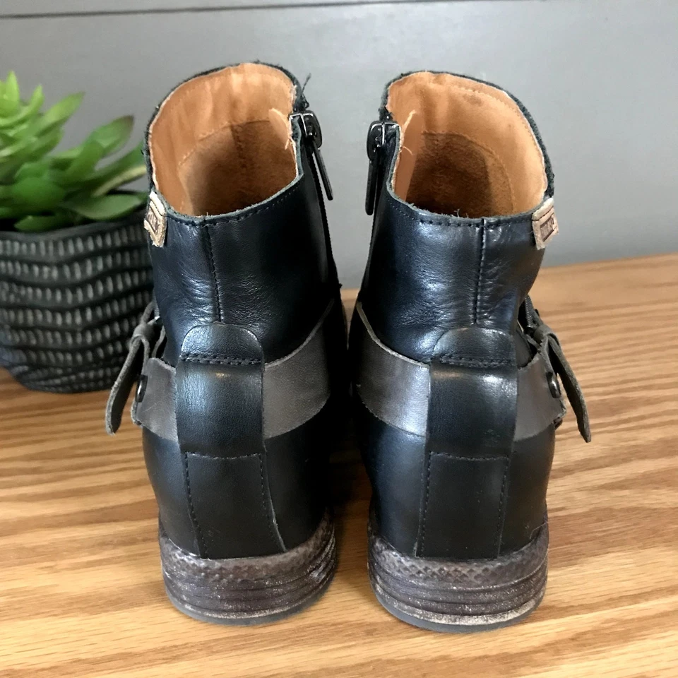 Pikolinos Women Ordino Boots Leather Black Buckle Womens Size 8 - Image 4 of 4