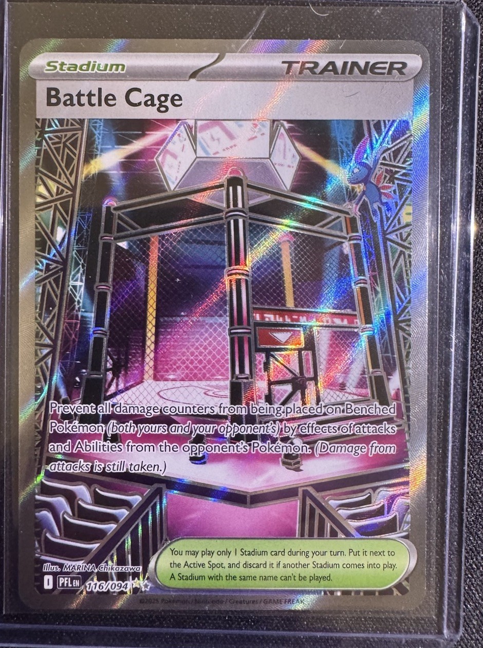 Battle Cage - 116/094 - ME02: Phantasmal Flames Holo NM Condition
