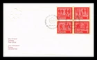 Dr Jim Stamps Canada 1974 Winter Recreational Sports 4V Block First Day Cover