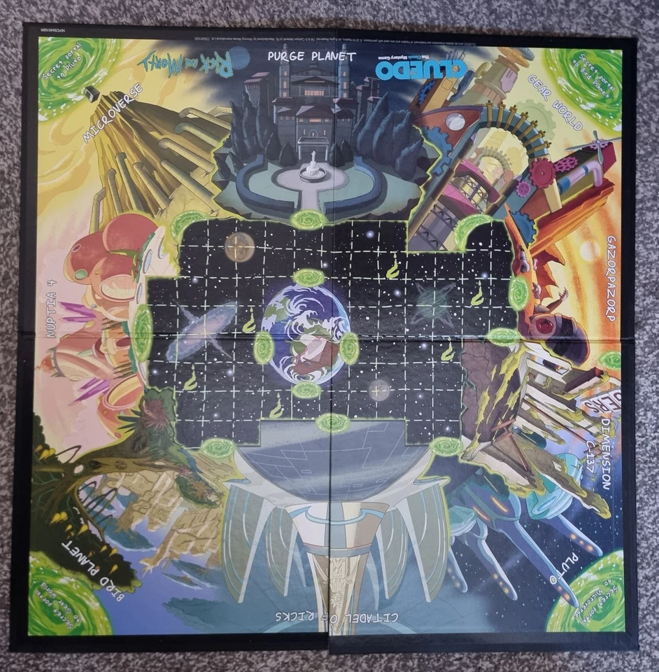 Cluedo Rick & Morty/Back In Blackout Edition Mystery Board Game Hasbro Age 17+ - Image 4 of 4