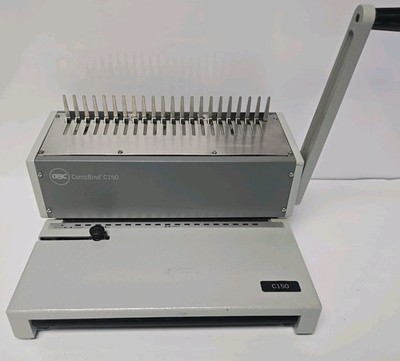 GBC CombBind C150 Heavy Duty Comb Binding Machine   Awesome Condition! Fast Ship