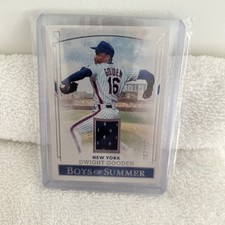 Dwight Gooden 2024 Panini Boys of Summer #PM-DG Pastime Materials  /125 (MEM) NY