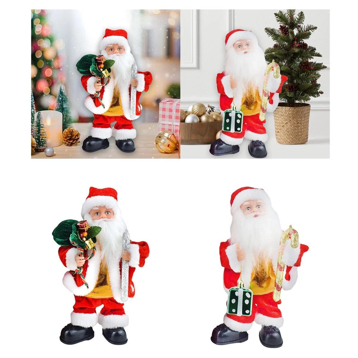 Jouets de traîneau du Père Noël et des rennes avec chant et danse de grelots, décoration de Noël, cadeau amusant