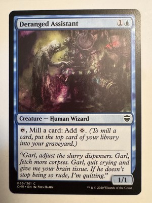 Deranged Assistant - 65 - CMR - NM - MTG Magic the Gathering