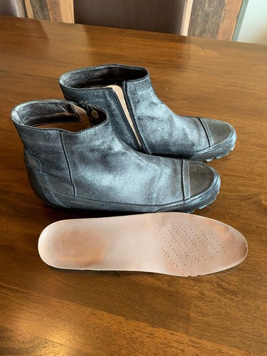 Candice Cooper High Top Sneakers Gr 40 Leder Anthrazit Silber schimmernd Neuwert - Bild 2 von 9