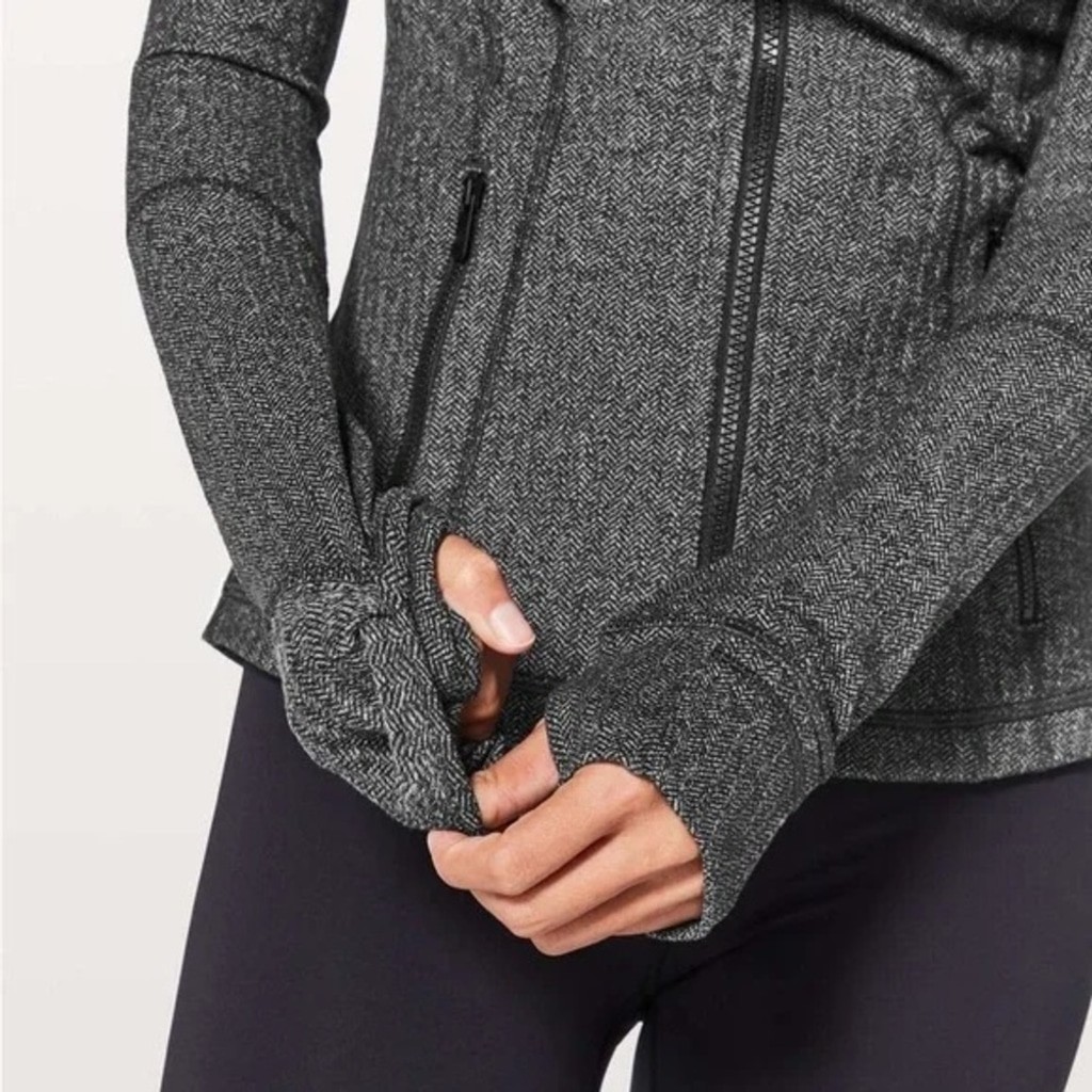 Lululemon Define Jacket Herringbone Charcoal Gray… - image 5