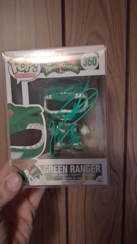 Funko Pop! Vinyl: Power Rangers - Green Ranger #360 Signed