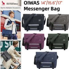 OIWAS Messenger Bag Men Women Laptop Bag Crossbody Bag Case Satchel Shoulder Bag