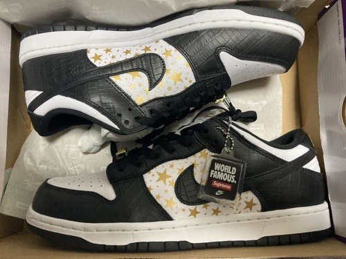 Nike homme 9,5 États Unis Us9,5 Sb Dunk Low Og Qs étoiles dorées blanc/noir noir Dh3228 102