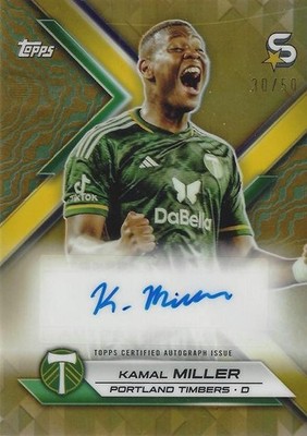 2024 Topps Major League Soccer Super Star Autograph Card Gold /50 - MLS