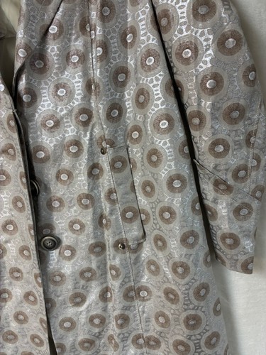 Isabel Toledo Lane Bryant Long Jacket Circles Silver/Beige Size 22 NWT - Picture 4 of 13