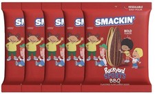 SMACKIN' Backyard Sports BBQ Sunflower Seeds 4.0oz Limited Edition x5