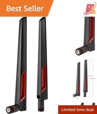 WiFi Antenna Dual Band 2-4GHz 5-8GHz Omni-directional RP-SMA 2pcs