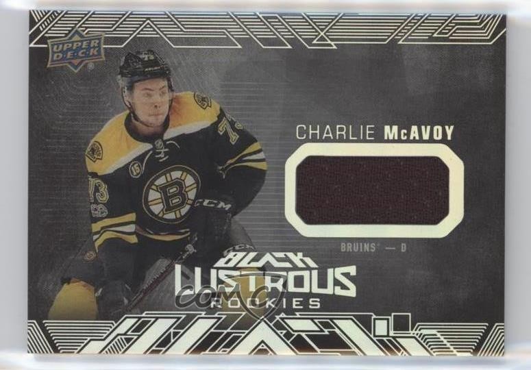 2017-18 SPx UD Black Lustrous Rookies Jerseys Charlie McAvoy #LR-CM RC 0b5l