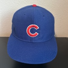 Chicago Cubs VTG New Era Diamond Collection MLB Pro Model Wool Fitted Hat 7-3/8