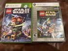 LEGO Lot Star Wars: Complete Saga Platinum Hits (Microsoft Xbox 360- CIB + III