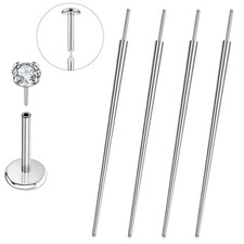 Lyuxzad G23 Titanium Threadless Piercing Taper, 4pcs 16G 18G Piercing Taper I...