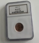 1c 1954 S NGC Graded MS66 RD Lincoln Wheat Cent Uncirculated San Francisco Mint