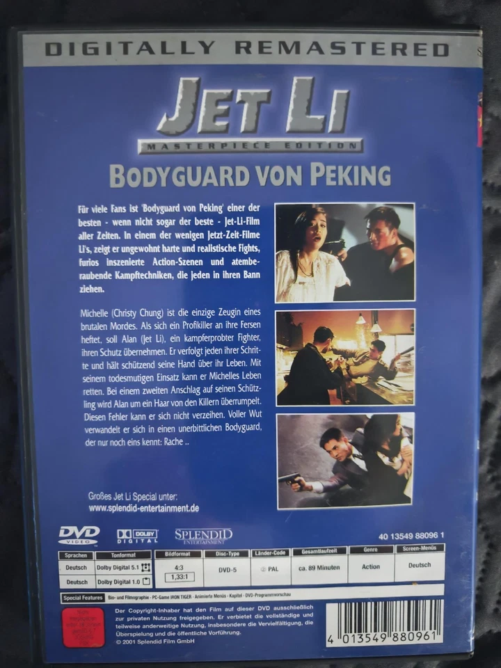 Bodyguard von Peking - Jet Li - DVD - rar - Bild 2 von 2
