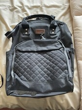 Kono Baby Diaper Changing Backpack Wide Open Design / Black / New  /Without Tags